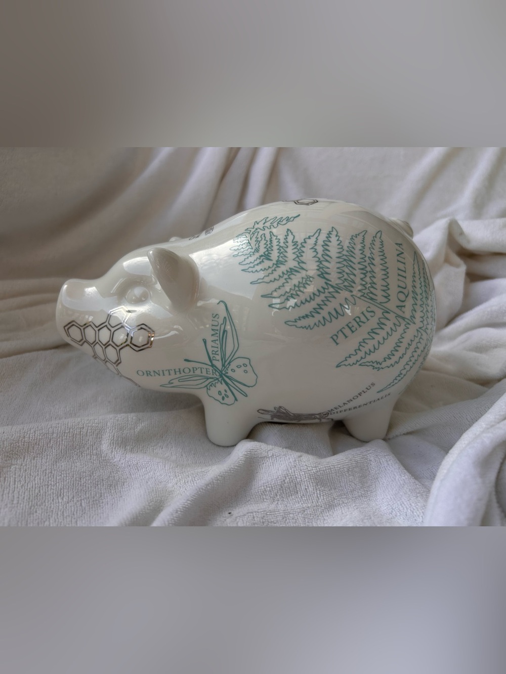 Tiffany & Co. White Ceramic Piggy Bank